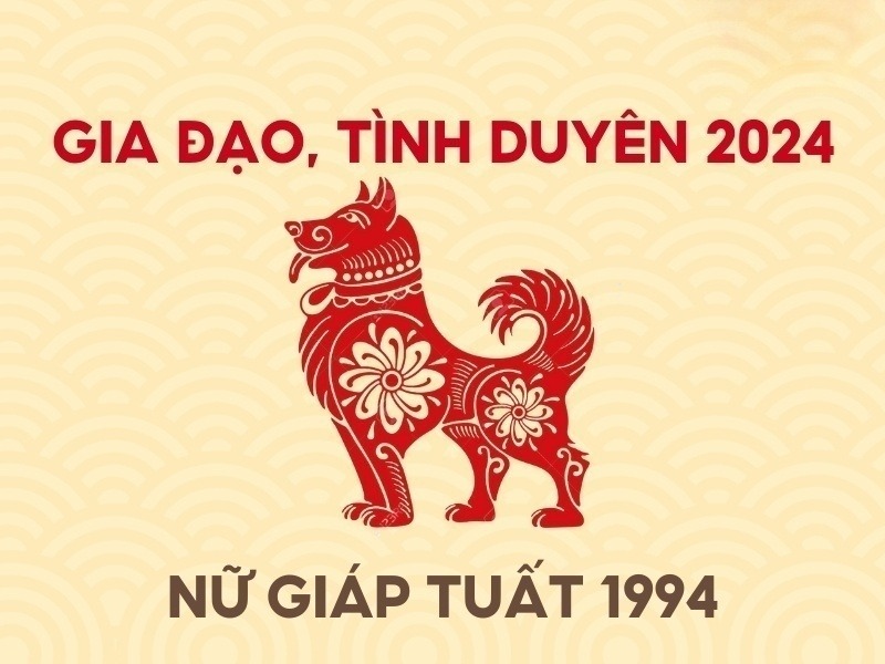 tử vi tuổi Giáp Tuất 1994 năm 2024 nữ mạng