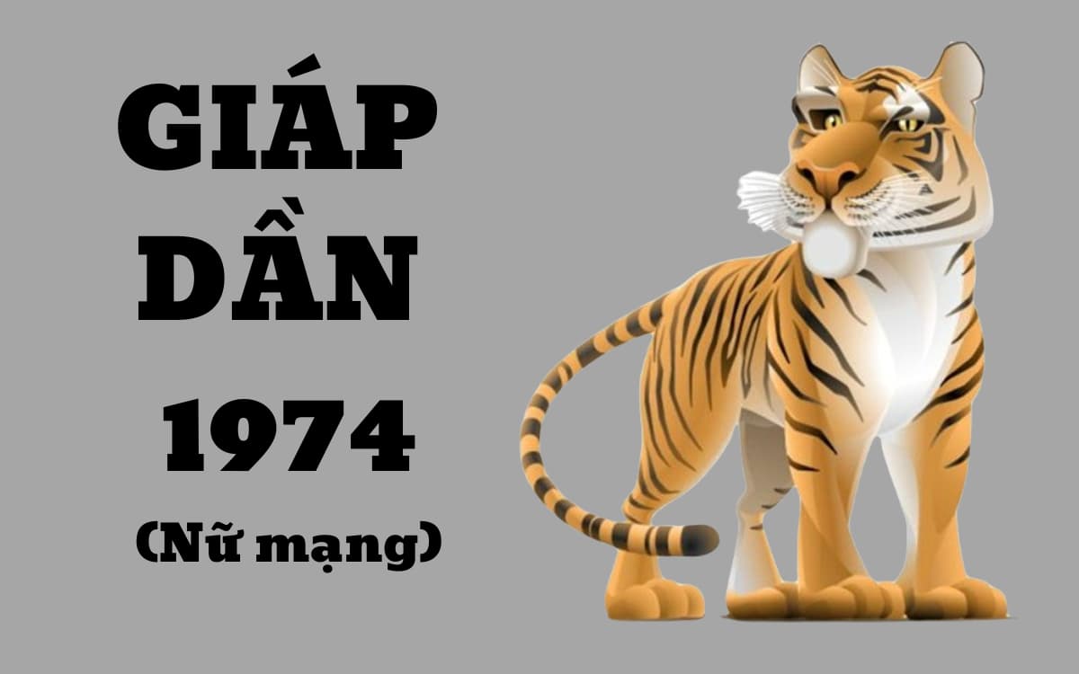 Thông tin cơ bản về tuổi Giáp Dần 1974